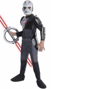 Disney Star Wars Rebels Inquisitor Halloween Costume 4/6 Jumpsuit, Belt & Mask